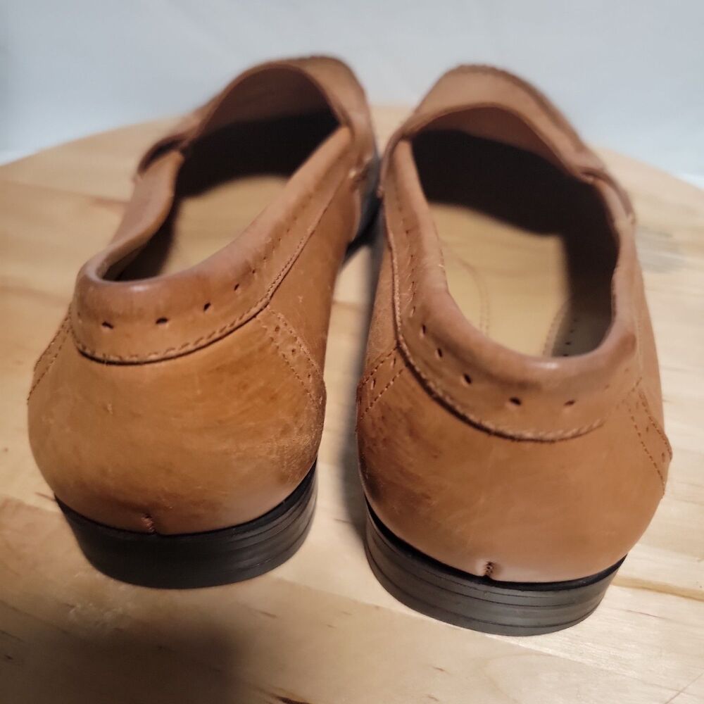 Bass Weejuns EVIE Penny Loafers Brown Leather Size 7 Womens Business - Picture 3 of 5